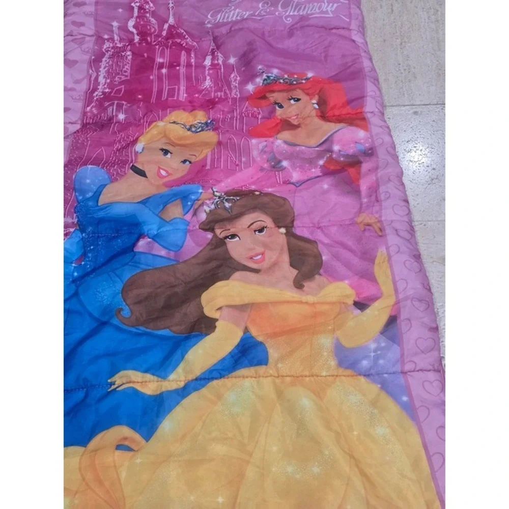 Twin Heavy Disney Princess Glitter and Glamour Sleeping Bag‎ 28x56